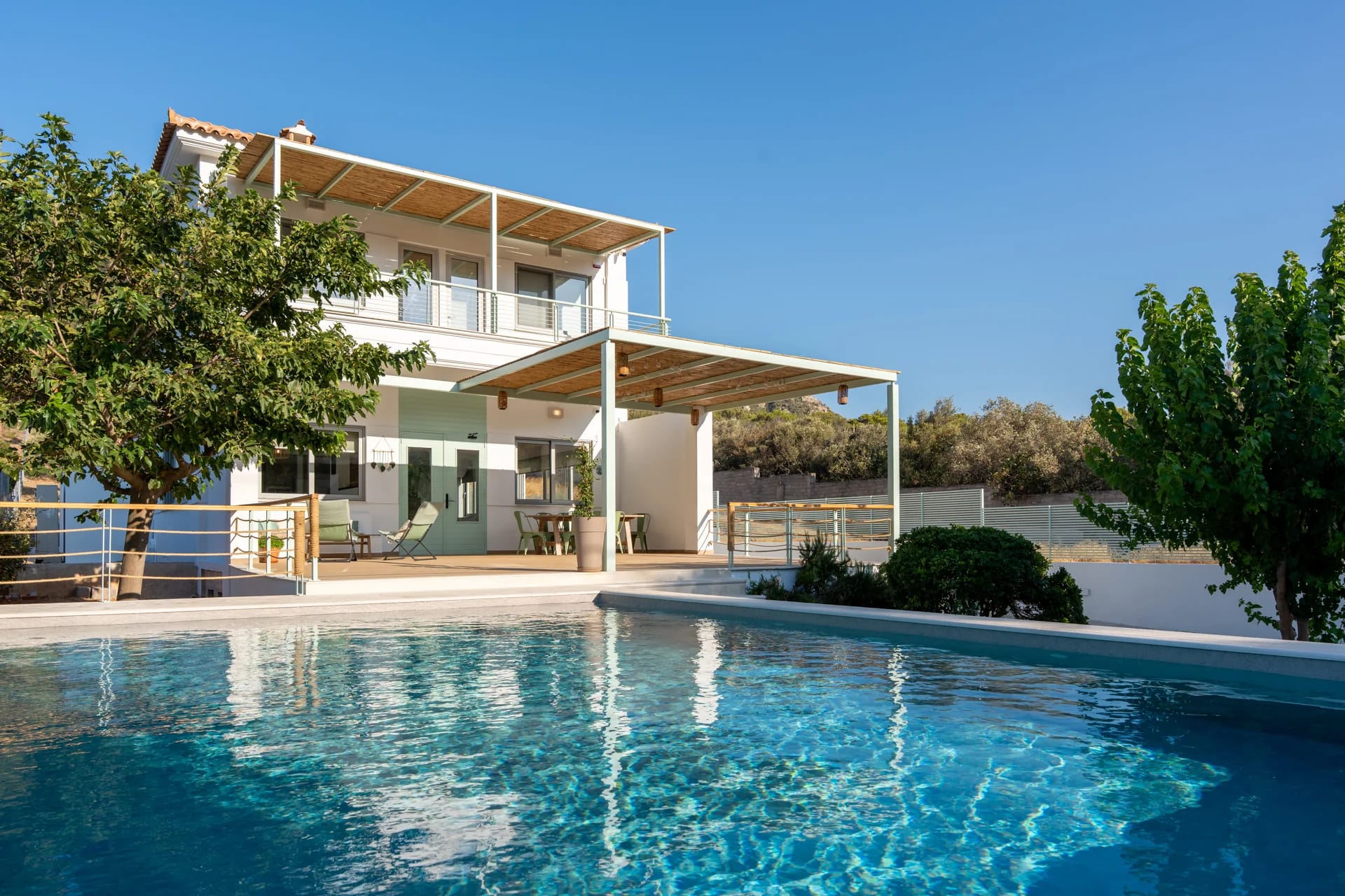 Scenic view of the AK Green Villa exterior